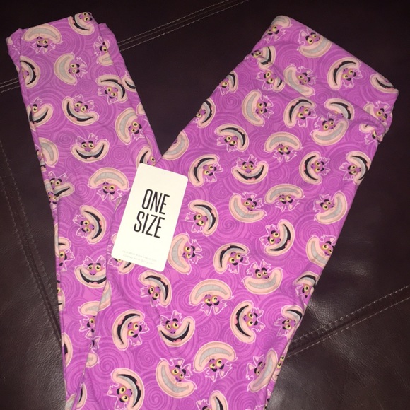 Lularoe Pants Cheshire Cat Os Leggings Poshmark